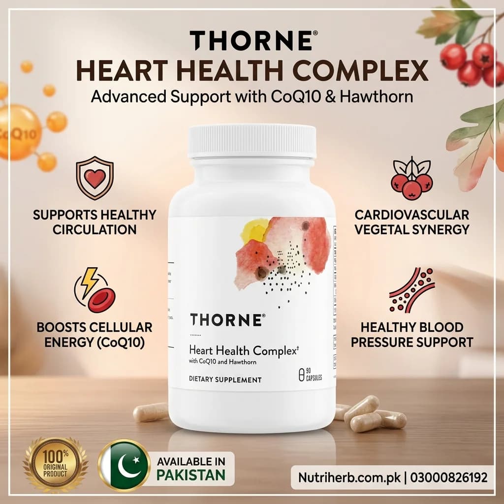 Thorne Heart Health Complex with CoQ10 and Hawthorn, 90 Capsules - key benefits