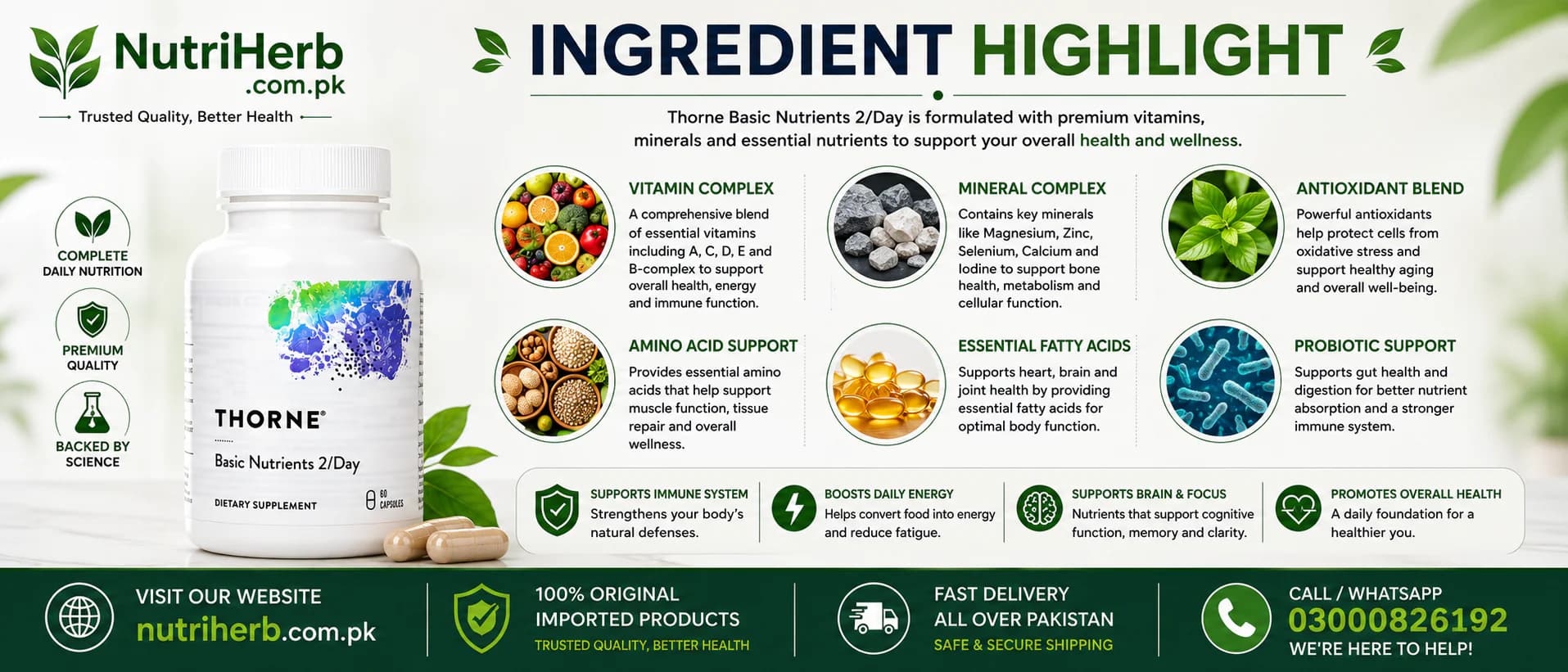 Thorne Basic Nutrients 2/Day Capsules - key ingredient