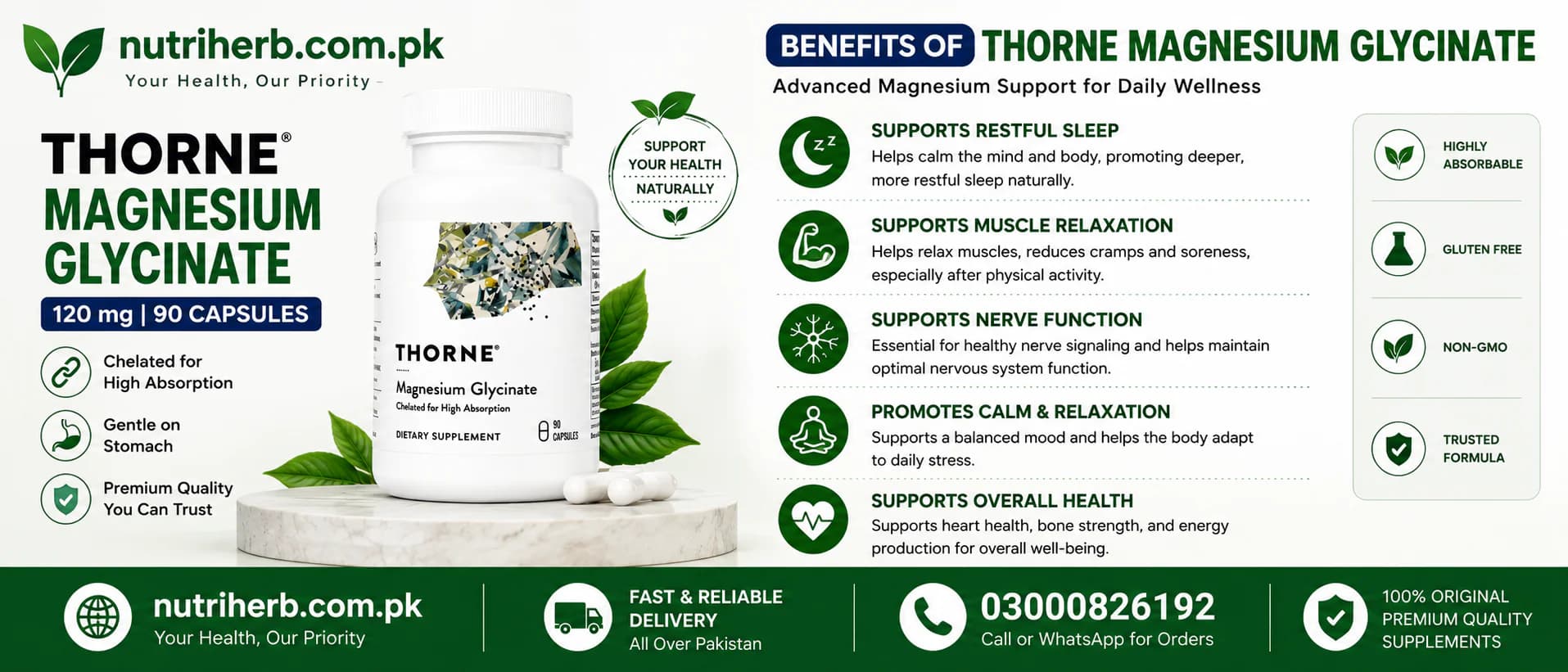 Thorne Zinc Picolinate 15mg Capsules - key benefits